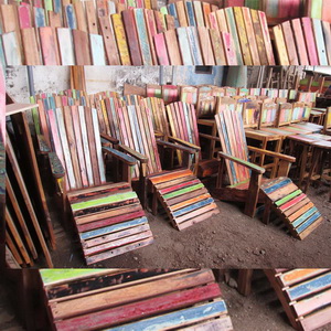 Recycled Boatwood Lazy Chairs 